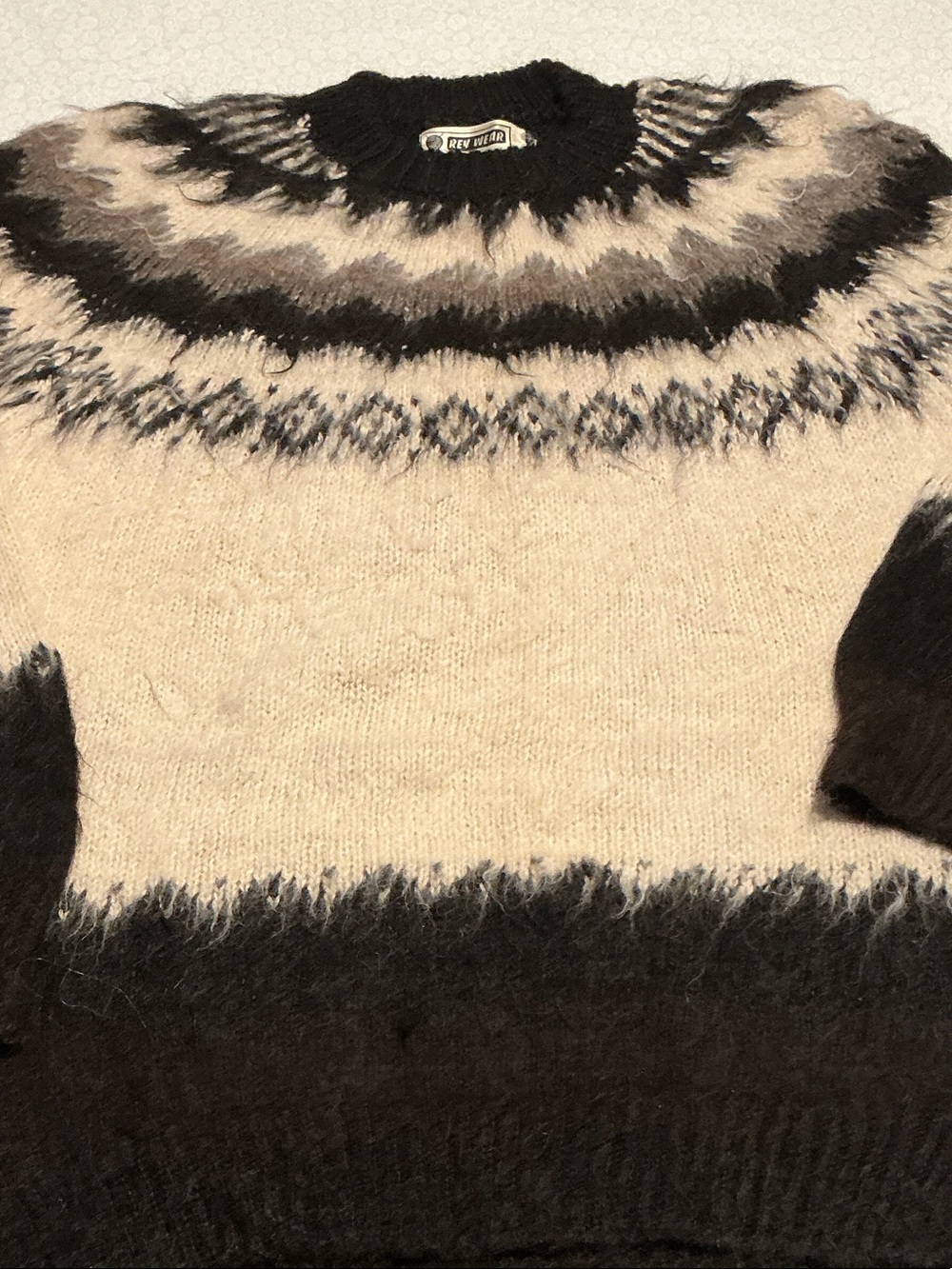 Vintage Rey Wear 100% Alpaca Sweater